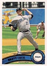 2011 Topps #444 Brett Cecil NMMT Blue Jays  ID:7344