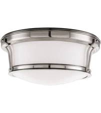 NEWPORT FLUSH MOUNT IN SATIN NICKEL