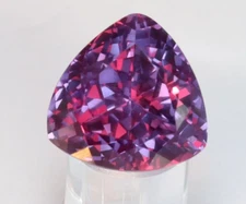 18 CT+ Natural Flawless Montana Purple Pink Sapphire Trillion Cut Loose Gemstone