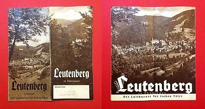 Reise Prospekt um 1935 LEUTENBERG in Thüringen   ( F13238 - Bild 1 von 2