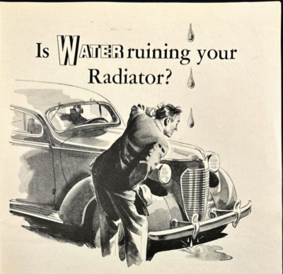 1946 Commercial Solvents Corp Is Water Ruining Your Radiator Vintage Print Ad