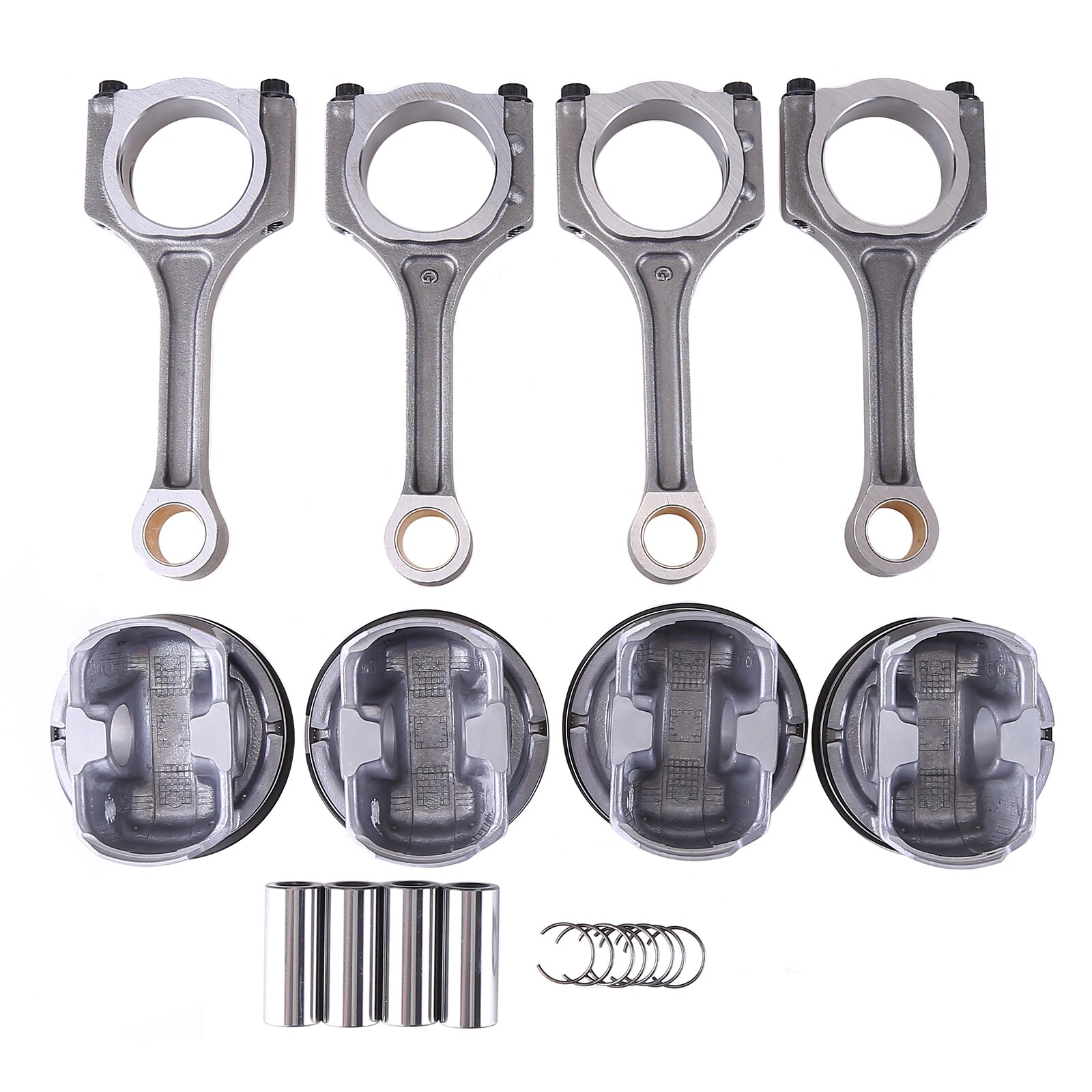 4PCS Piston & Rod Kit for 2011-2019 Hyundai Sonata Sorento Optima 2.4L