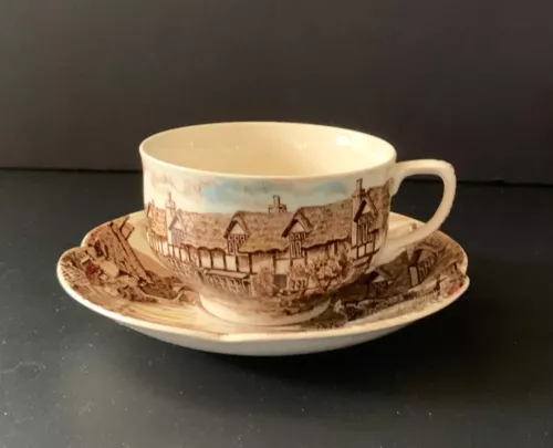 (4) Johnson Bros. Olde English Countryside Cups and Saucers