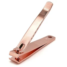 Rose Gold Nail Clipper Finger Toenail Cutter Nail Trimmer Straight Edge Clippers