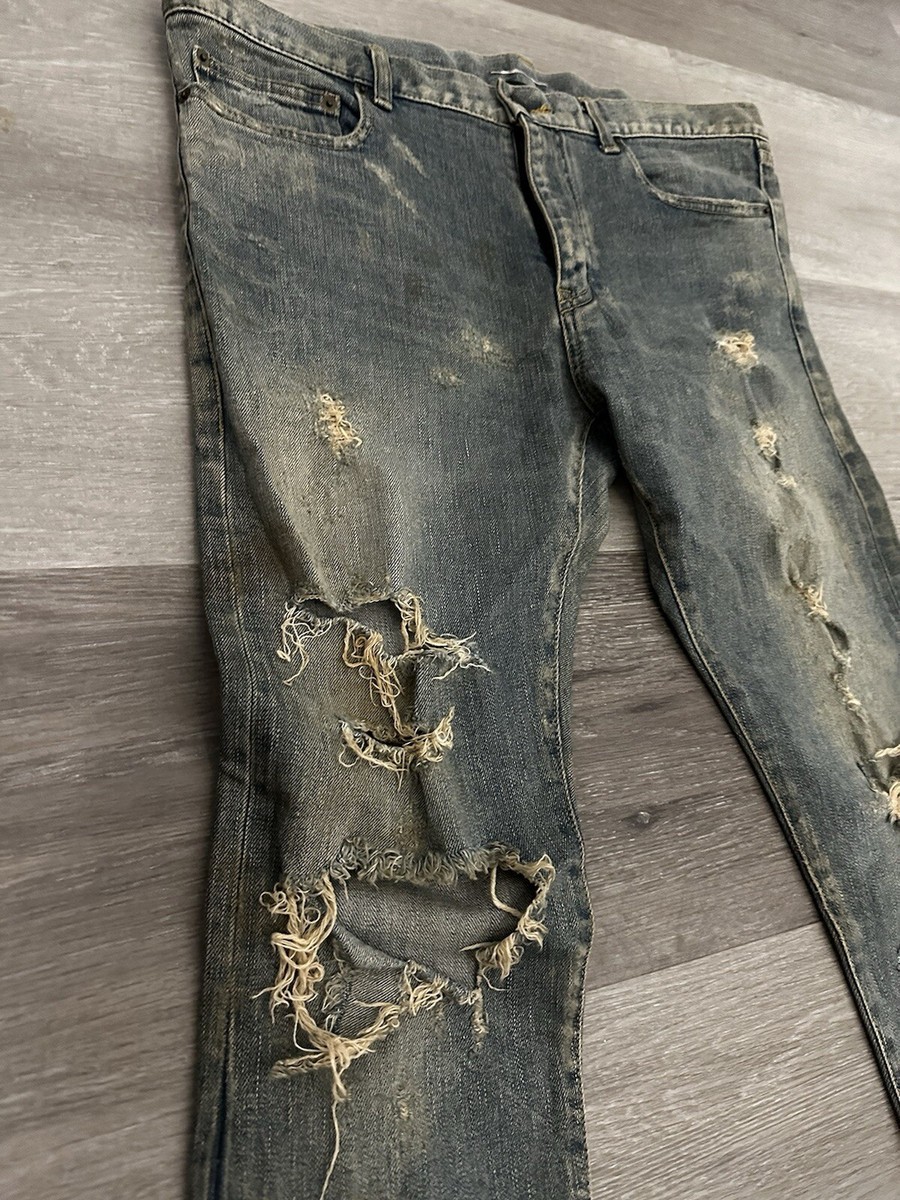 SAINT LAURENT PARIS FW13 BLOWOUT Jeans Oil Wash 34 RARE | eBay