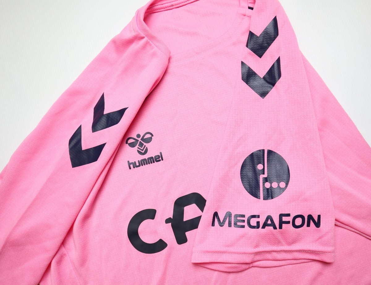 Everton Hummel ピンクサッカーウェア NWT 22-23 Hummel Everton Soccer Pink Away Long Sleeve Jersey