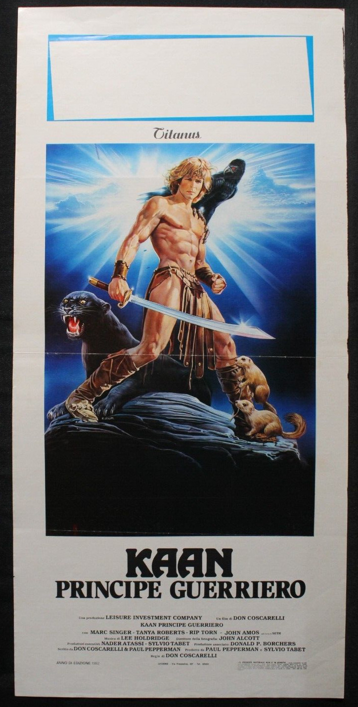 Locandina originale film Kaan principe guerriero (1982) - Regia di Don Coscarelli
