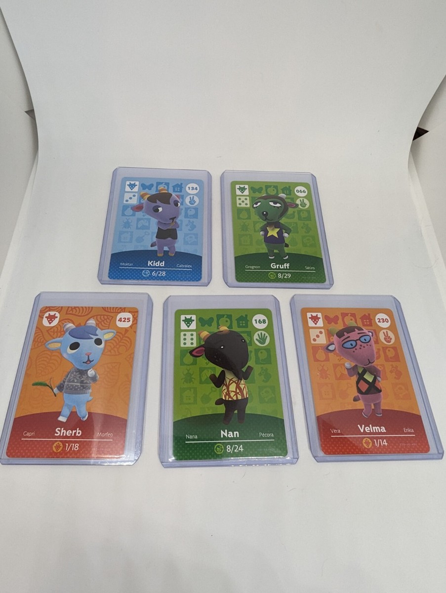 Animal Crossing Nintendo Amiibo Cards Villagers Lot Goat 134 66 425 168 230 Animal Crossing Nintendo Amiibo Cards Villagers Lot Goat 134 66 425 168 230