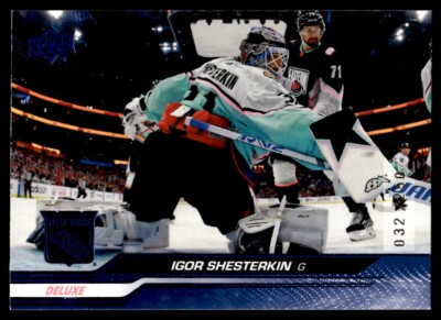 Igor Shesterkin Deluxe #686 /250 2023-24 Upper Deck New York Rangers