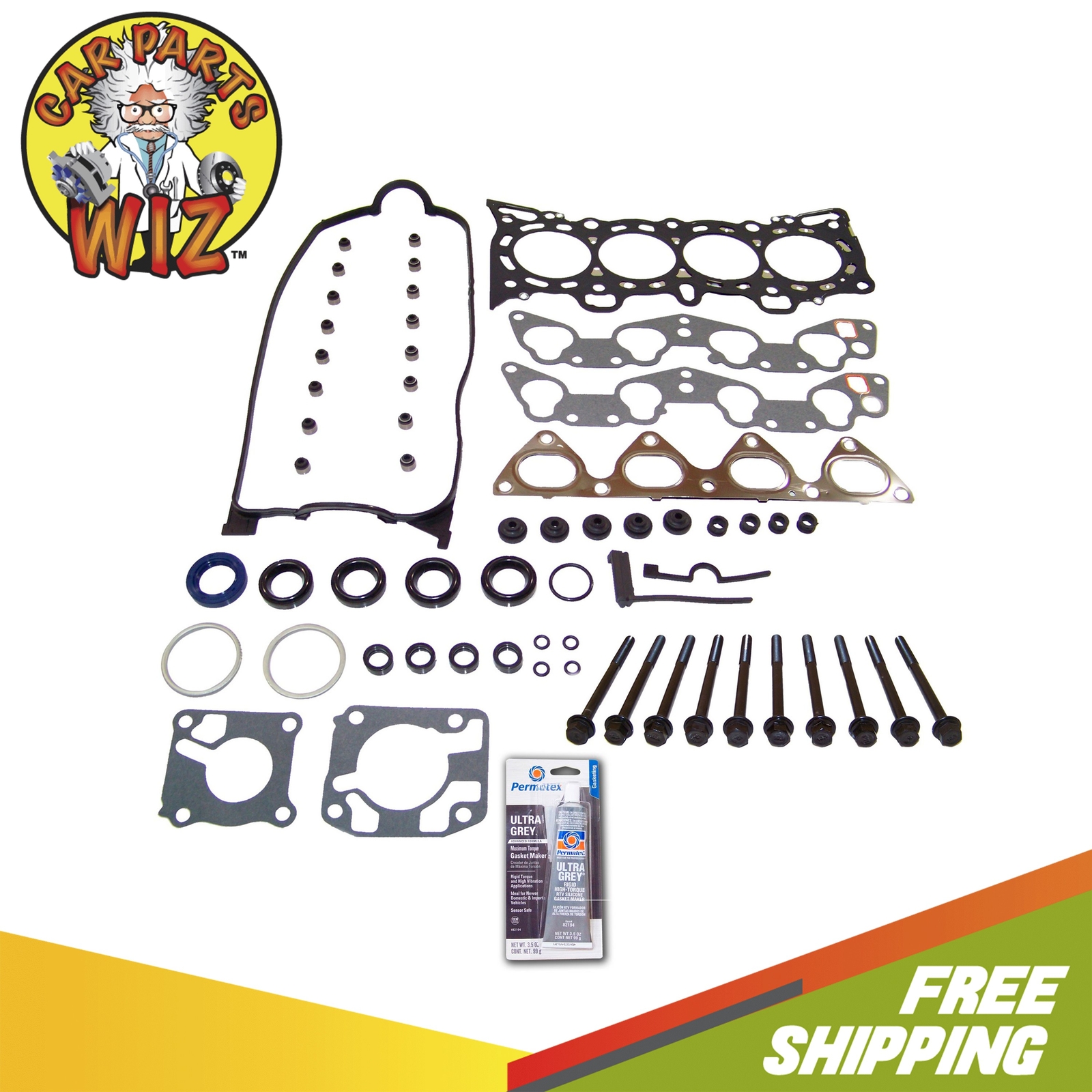Head Gasket Set Bolts Fits 9295 Honda Civic VX 1.5L SOHC 16v VTEC