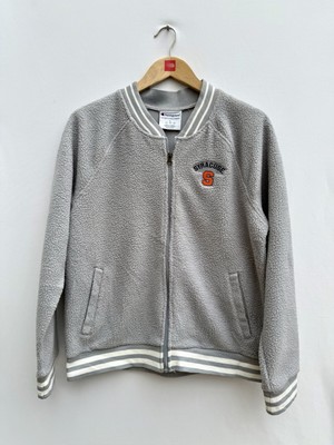 Syracuse University Champion Sherpa Bomberjacke mit Reißverschluss USA grau Damen Large