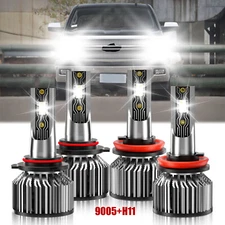 For Chevy Silverado 3500 HD 2007-2021 Front LED Headlight Kit High Low Beam Bulb