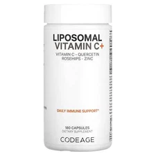 2 X CodeAge, Vitamins, Liposomal Vitamin C+, 180 Capsules