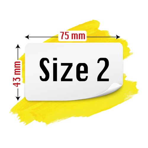 LOGO Printed Rectangle Stickers - Custom Logo labels - postage - Personalised - Picture 8 of 17