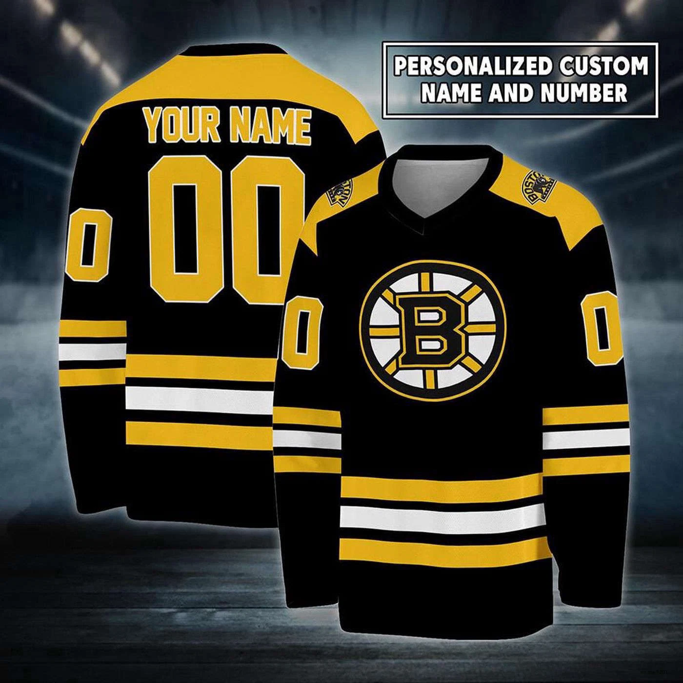 Personalized Boston Bruins Ice Hockey Shirt, Game Day Shirt For Men Women Gift