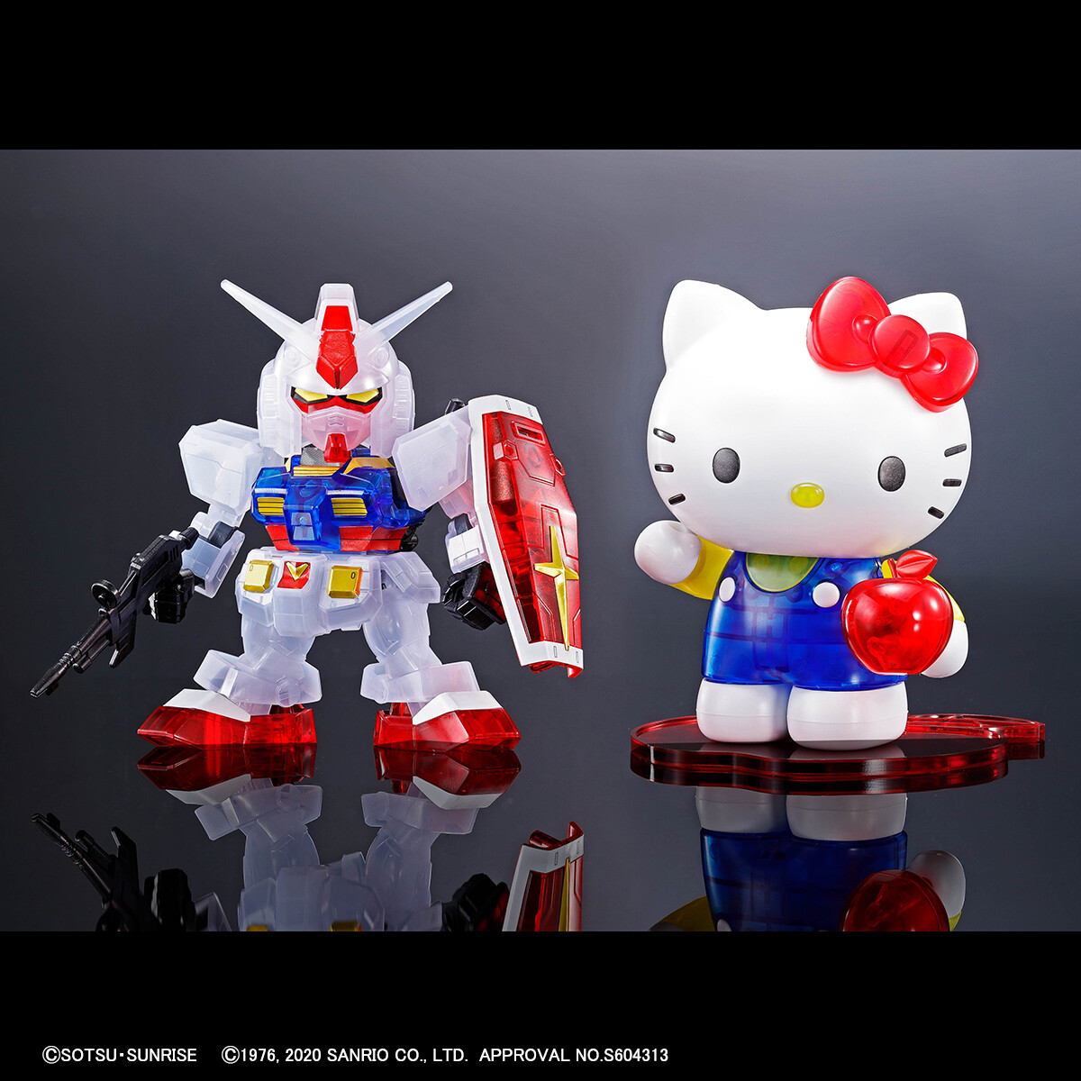 GUNDAM HELLO KITTY フィギュア 2点セット Bandai SD Gundam Ex-Standard Hello Kitty/ RX-78 | PlazaJapan