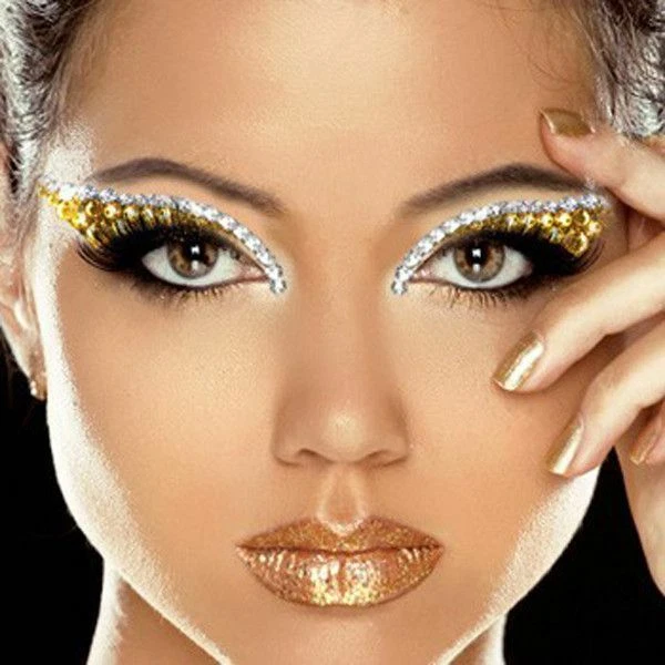 Maquillaje de ojos autoadhesivo Xotic Eyes con tiras de ojos de cristales solamente Foto 2 de 4