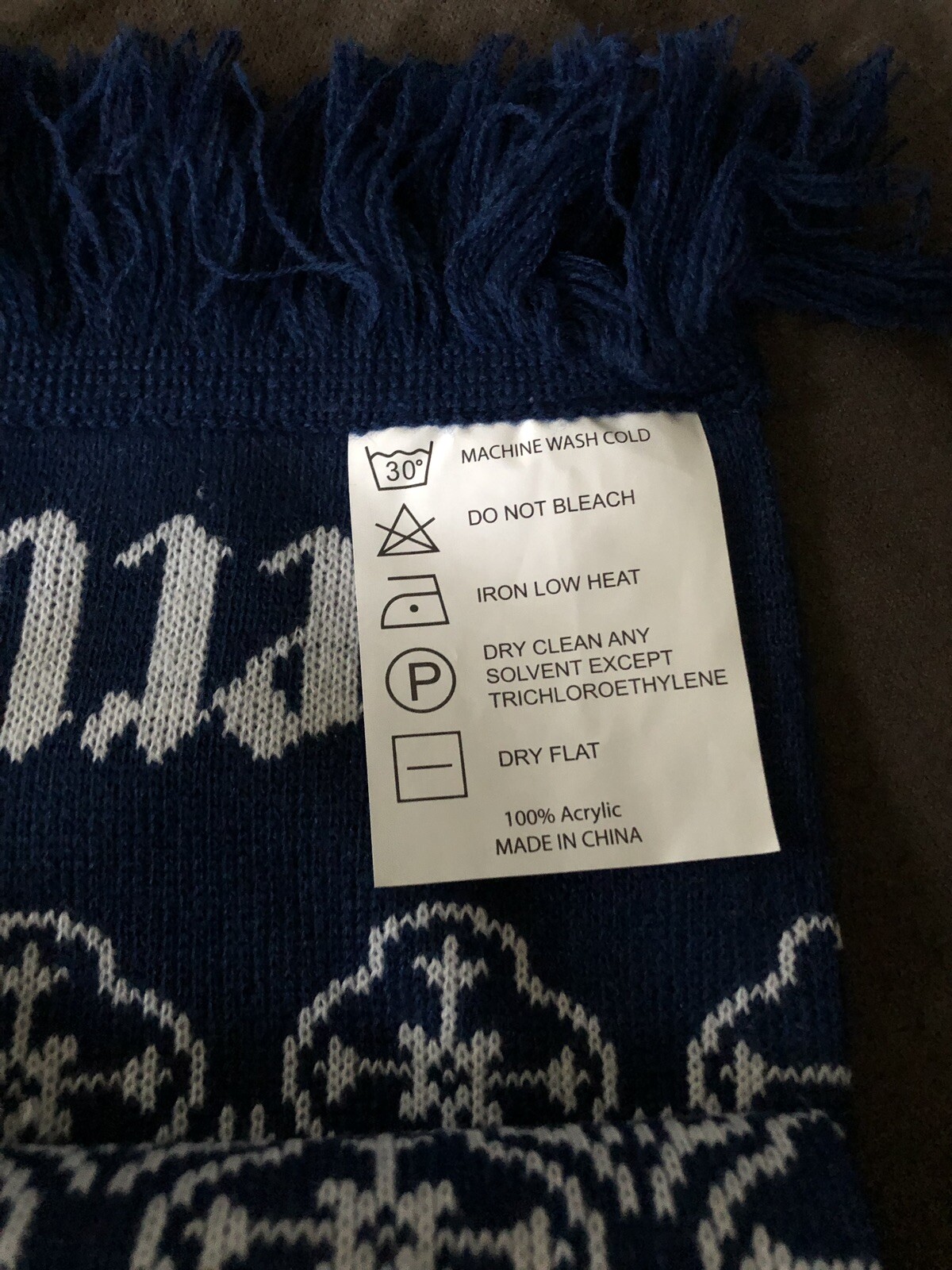 JOSE CUERVO Tequila Blue & White Scarf 7”x 59” Winter Scarf image 3