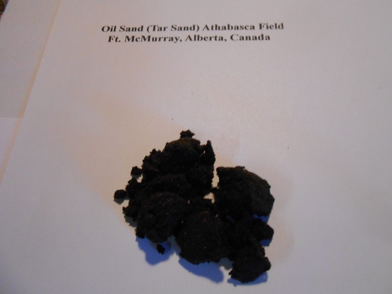 Oil Sand (Tar Sand) Athabasca Field Ft. McMurray, Alberta, Canada - 1/4 Pound