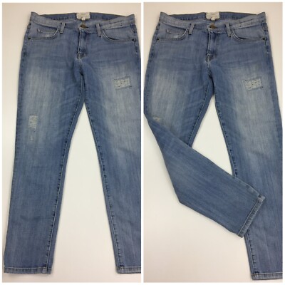 CURRENT ELLIOTT Womens sz 27 Light/Medium Wash The Fling New Love Repair Jeans