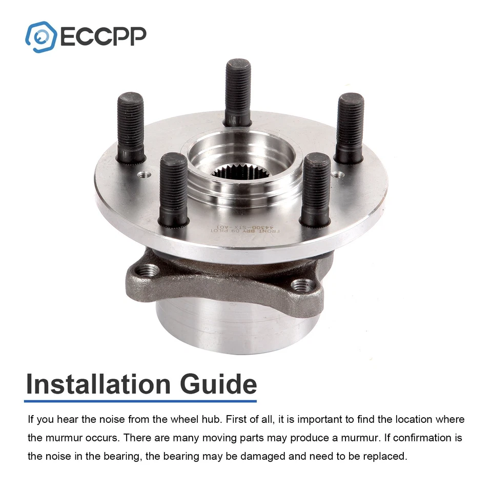 2 piezas cojinetes de cubo de rueda delanteros para Honda Pilot 2009-2015 Acura MDX ZDX 2010-2013 Foto 4 de 4