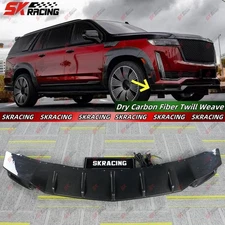 Fits Cadillac Escalade 21+ Dry Forged/Dry Carbon Fiber Front Bumper Lip Diffuser