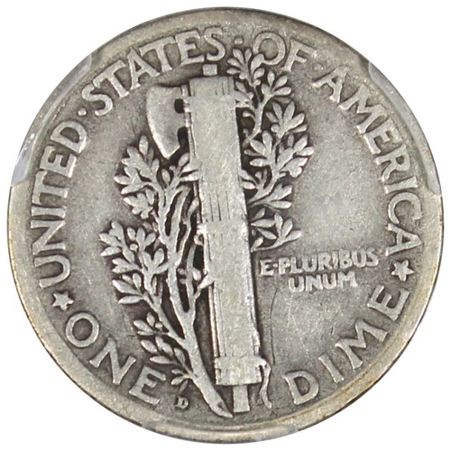 1921-D Mercury Dime PCGS VG10 Circulated KEY DATE 10C - Picture 4 of 4