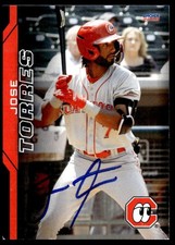 2023 Choice Baseball Jose Torres Chattanooga Lookouts #27 Signed