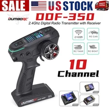 DUMBORC DDF-350 Transmitter w/Receiver 2.4G 10CH LCD FHSS System For RC Car Boat
