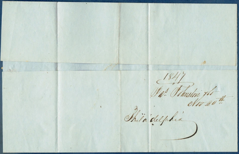 [vp35]USA 20th Nov 1847 Sc#2 used 10¢ black on cover from Cincinnati to New York - Image 4 of 4