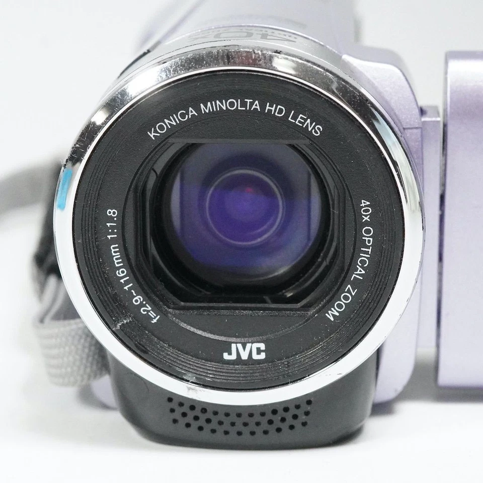 Videocámara JVC Victor Everio GZ-HM33 púrpura cámara de video Full HD 40x zoom excelente+++ Foto 3 de 4