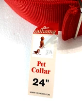 Valhoma Ply Nylon Dog Collars - 1.34 inch Wide -4 holes