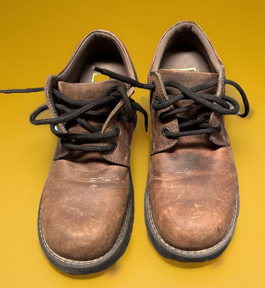 AMERICAN EAGLE 1977 MARRÓN GAMUZA CUERO GRUESO OXFORDS MUJER TALLA 10 EU 40 Foto 2 de 4