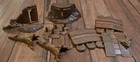 Vintage Marx WW2 Battleground Playset Terrain Fortifications Equipment Lot Of 9