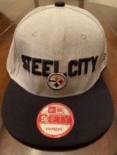 Pittsburgh Steelers Steel City NFL New Era 9Fifty Men's Snapback Hat NWOT 