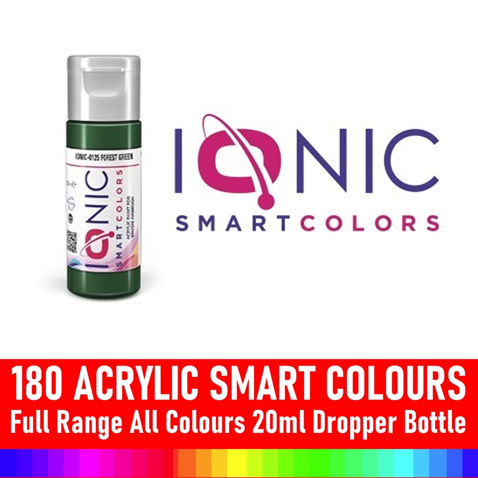 IONIC Smart Colors 20ml dropper bottle ALL 180 COLOURS full range ...