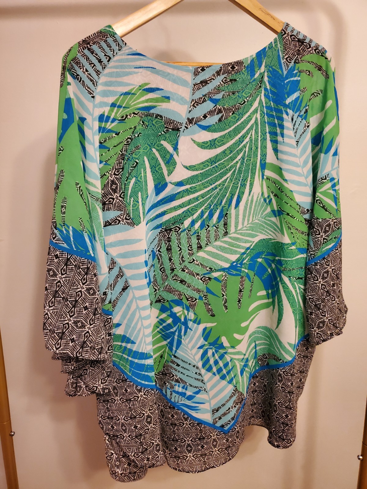 Ruby Road Tropical Print Pullover Top Size 2X Sco… - image 2