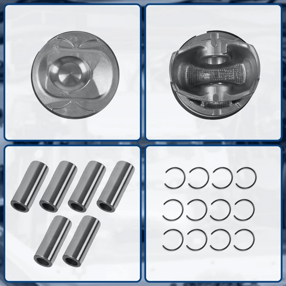 Conjunto de pistón sobrealimentado para Jaguar Land Rover 3,0 L V/STD AJ126 con anillos Foto 4 de 4