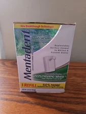 Unopened Mentadent Refill Peppermint Fusion Replenishing White W/ Calcium 5.25oz