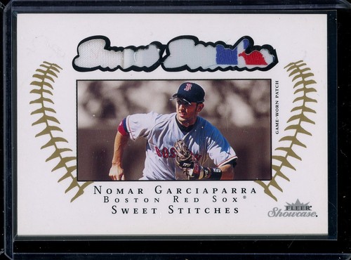 2003 Fleer Showcase #SS-NG Nomar Garciaparra Sweet Stitches Patch /150 TAG