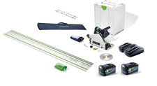 Festool TSC 55 KEB 36v Plunge Saw -  5ah Batteries & Rail - 578738