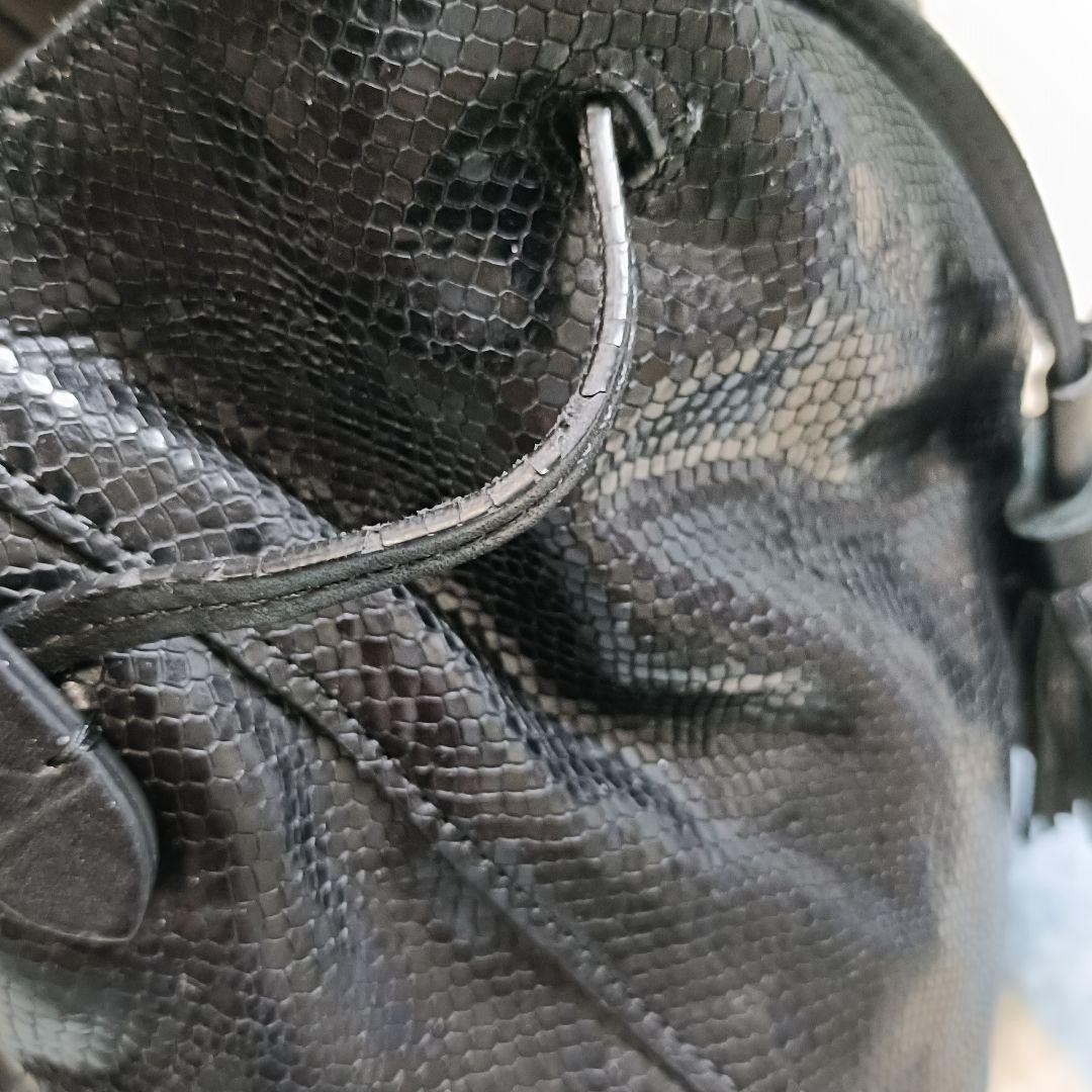 Isabel Marant Python Embossed Drawstring Shoulder… - image 11