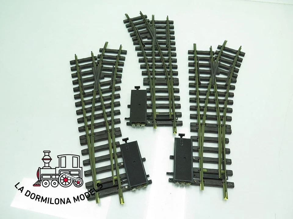 D662 Escala G LGB - LOTE 3 DESVIOS Ref. 1615 / 1616 con motor electrico 1206 - Imagen 2 de 4