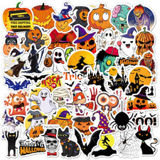 Non-Repeating Halloween Stickers, Halloween Party Favors,Vinyl Waterproof Holida