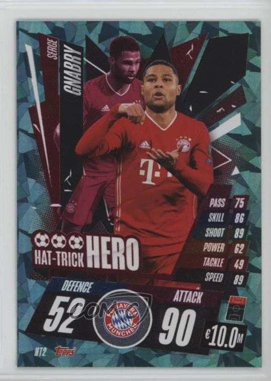 2020-21 Topps Match Attax UEFA Champions League Hat-Trick Hero Serge Gnabry 00gy