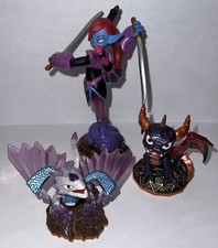 2012 Activision Skylanders Lot of 3 Figures - Spyro Flashwing Scarlett Ninja
