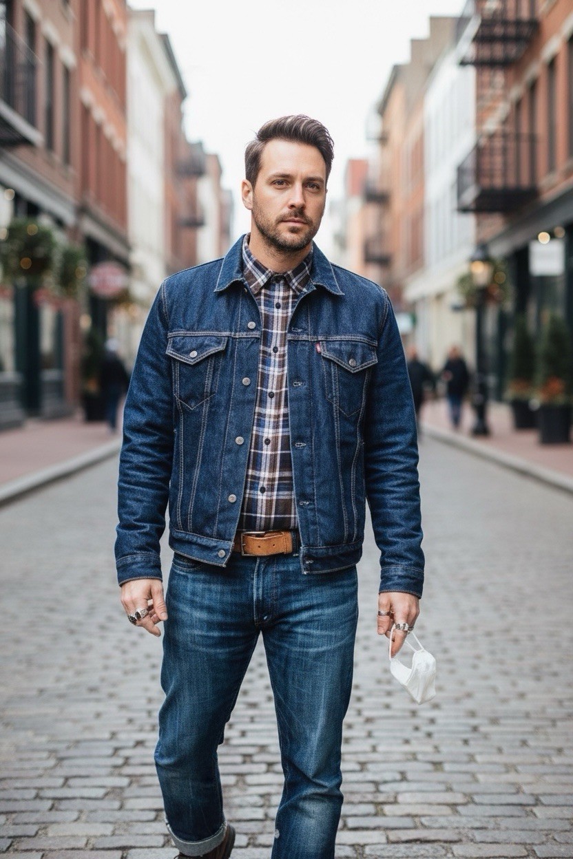 Vintage 80’s Levi's 71506-0216 Blue Denim Jean Jacket Made in USA Sz 48L 1980’s