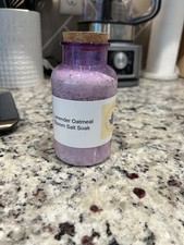 Handmade Lavender Oatmeal Bath Salts Bath Soak With Colloidal Oatmeal