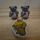 2x EWOK Family Hut Tree House Zephee  Princess Kneesaa Figure Star Wars & Eraser