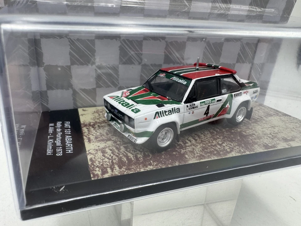 DIE CAST 1/64 " FIAT 131 ABARTH RALLY DE PORTUGAL 1978 M. ALEN " TEST - Immagine 2 di 3